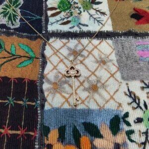 Timeless Gold-Tone Key Charm Necklace